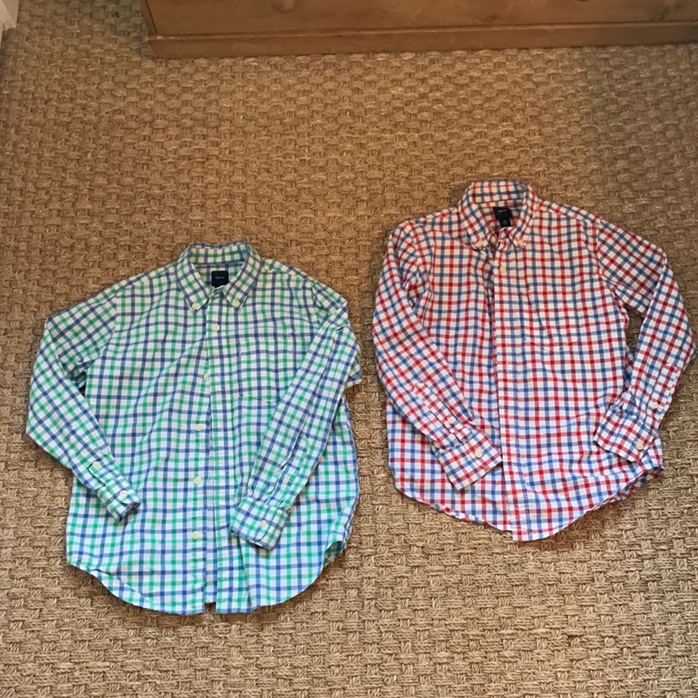 2 Boys Gap button down shirts